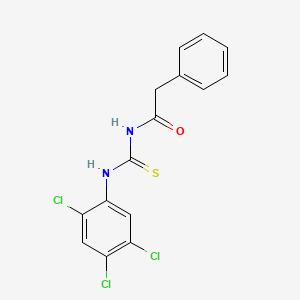 2-phenyl-N-[(2,4,5-trichlorophenyl)carbamothioyl]acetamide