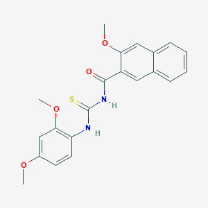 N-[(2,4-dimethoxyphenyl)carbamothioyl]-3-methoxynaphthalene-2-carboxamide