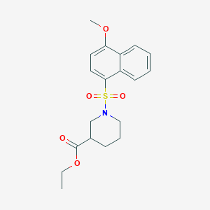 Ethyl 1-[(4-methoxy-1-naphthyl)sulfonyl]-3-piperidinecarboxylate