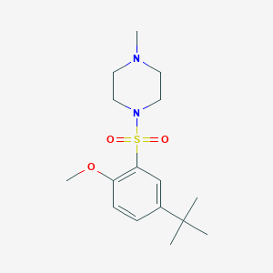 1-(5-Tert-butyl-2-methoxyphenyl)sulfonyl-4-methylpiperazine