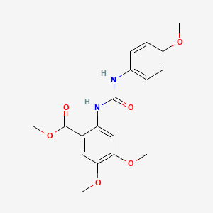 methyl 4,5-dimethoxy-2-({[(4-methoxyphenyl)amino]carbonyl}amino)benzoate