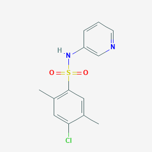 molecular formula C13H13ClN2O2S B369226 4-chloro-2,5-dimethyl-N-pyridin-3-ylbenzenesulfonamide CAS No. 873680-47-8