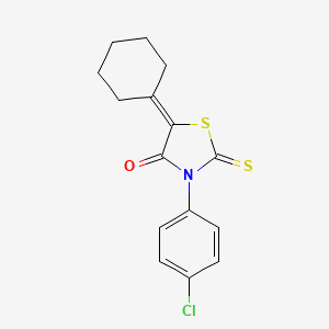 3-(4-chlorophenyl)-5-cyclohexylidene-2-thioxo-1,3-thiazolidin-4-one