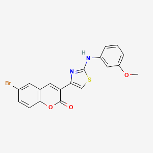 6-bromo-3-{2-[(3-methoxyphenyl)amino]-1,3-thiazol-4-yl}-2H-chromen-2-one