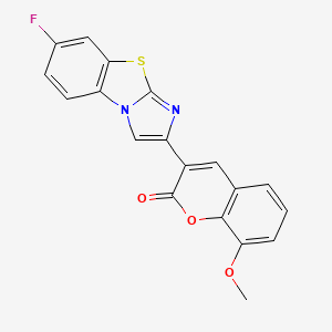 3-(7-fluoroimidazo[2,1-b][1,3]benzothiazol-2-yl)-8-methoxy-2H-chromen-2-one