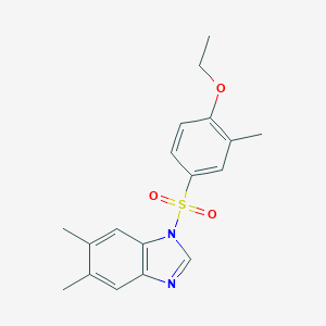 1-(4-Ethoxy-3-methylphenyl)sulfonyl-5,6-dimethylbenzimidazole