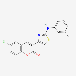 6-Chloro-3-[2-(3-methylanilino)-1,3-thiazol-4-yl]chromen-2-one