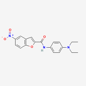 N-[4-(diethylamino)phenyl]-5-nitro-1-benzofuran-2-carboxamide