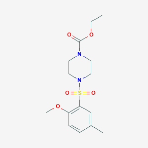 Piperazine-1-carboxylic acid, 4-(2-methoxy-5-methylbenzenesulfonyl)-, ethyl ester