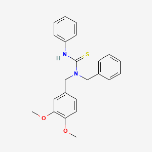 N-benzyl-N-(3,4-dimethoxybenzyl)-N'-phenylthiourea