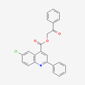 2-oxo-2-phenylethyl 6-chloro-2-phenyl-4-quinolinecarboxylate