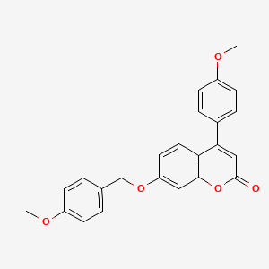 4-(4-Methoxyphenyl)-7-[(4-methoxyphenyl)methoxy]chromen-2-one