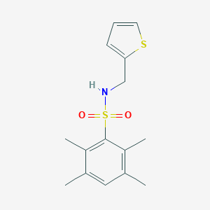 [(2,3,5,6-Tetramethylphenyl)sulfonyl](2-thienylmethyl)amine