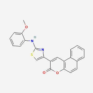 2-{2-[(2-methoxyphenyl)amino]-1,3-thiazol-4-yl}-3H-benzo[f]chromen-3-one