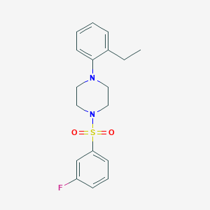 1-(2-Ethylphenyl)-4-[(3-fluorophenyl)sulfonyl]piperazine