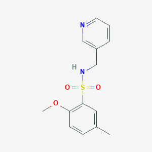 2-methoxy-5-methyl-N-(pyridin-3-ylmethyl)benzenesulfonamide