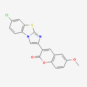 3-(7-chloroimidazo[2,1-b][1,3]benzothiazol-2-yl)-6-methoxy-2H-chromen-2-one