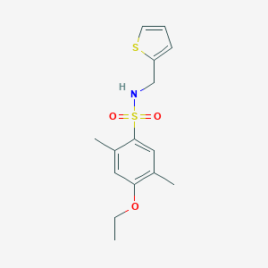 4-ethoxy-2,5-dimethyl-N-(thiophen-2-ylmethyl)benzenesulfonamide