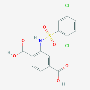 2-(2,5-Dichlorobenzenesulfonamido)benzene-1,4-dicarboxylic acid