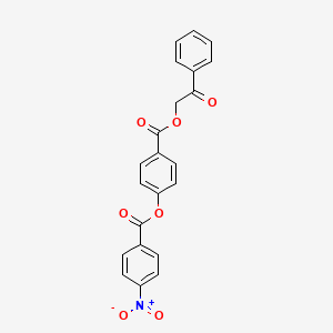 4-[(2-oxo-2-phenylethoxy)carbonyl]phenyl 4-nitrobenzoate