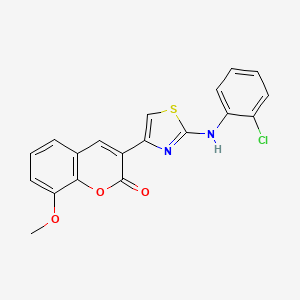 3-[2-(2-Chloroanilino)-1,3-thiazol-4-yl]-8-methoxychromen-2-one