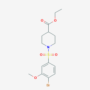 Ethyl 1-(4-bromo-3-methoxybenzenesulfonyl)piperidine-4-carboxylate