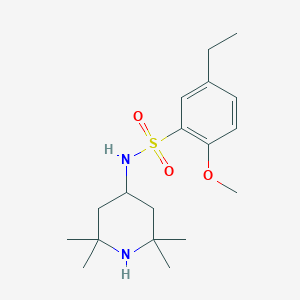 5-ethyl-2-methoxy-N-(2,2,6,6-tetramethylpiperidin-4-yl)benzenesulfonamide