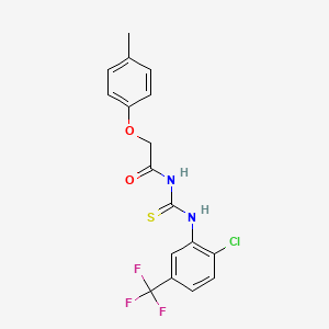 N-({[2-chloro-5-(trifluoromethyl)phenyl]amino}carbonothioyl)-2-(4-methylphenoxy)acetamide