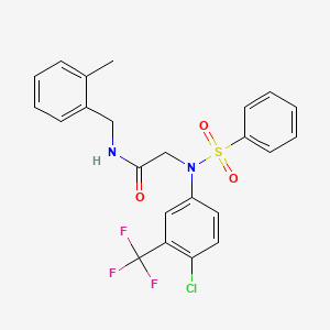 N~2~-[4-chloro-3-(trifluoromethyl)phenyl]-N~1~-(2-methylbenzyl)-N~2~-(phenylsulfonyl)glycinamide