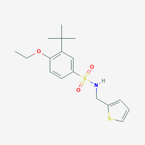 3-tert-butyl-4-ethoxy-N-(thiophen-2-ylmethyl)benzenesulfonamide