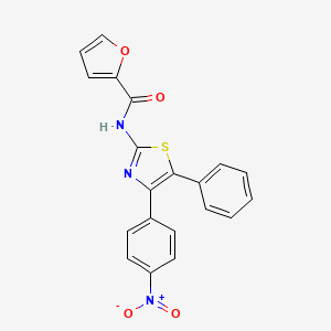 N-[4-(4-nitrophenyl)-5-phenyl-1,3-thiazol-2-yl]-2-furamide