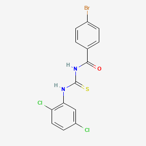 4-bromo-N-[(2,5-dichlorophenyl)carbamothioyl]benzamide