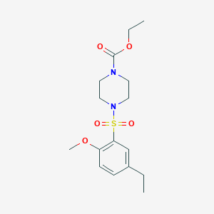 Ethyl 4-[(5-ethyl-2-methoxyphenyl)sulfonyl]piperazinecarboxylate