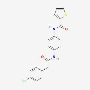 N-(4-{[2-(4-chlorophenyl)acetyl]amino}phenyl)-2-thiophenecarboxamide