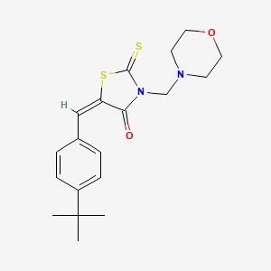 5-(4-tert-butylbenzylidene)-3-(4-morpholinylmethyl)-2-thioxo-1,3-thiazolidin-4-one