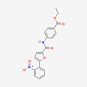 ethyl 4-({[5-(2-nitrophenyl)furan-2-yl]carbonyl}amino)benzoate