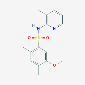 5-methoxy-2,4-dimethyl-N-(3-methylpyridin-2-yl)benzenesulfonamide