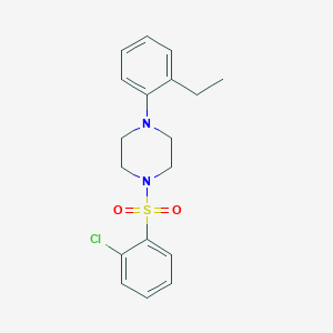 1-(2-Chlorophenyl)sulfonyl-4-(2-ethylphenyl)piperazine