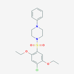 1-(4-Chloro-2,5-diethoxybenzenesulfonyl)-4-phenylpiperazine