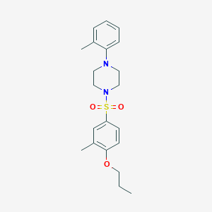 1-((3-Methyl-4-propoxyphenyl)sulfonyl)-4-(o-tolyl)piperazine