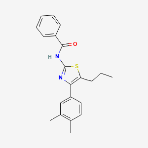 N-[4-(3,4-dimethylphenyl)-5-propyl-1,3-thiazol-2-yl]benzamide