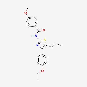 N-[4-(4-ethoxyphenyl)-5-propyl-1,3-thiazol-2-yl]-4-methoxybenzamide