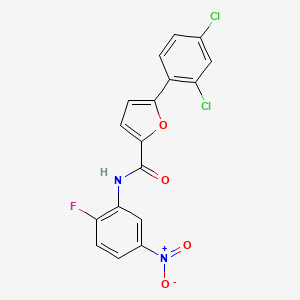 5-(2,4-dichlorophenyl)-N-(2-fluoro-5-nitrophenyl)furan-2-carboxamide