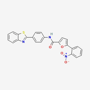 N-[4-(1,3-benzothiazol-2-yl)phenyl]-5-(2-nitrophenyl)furan-2-carboxamide