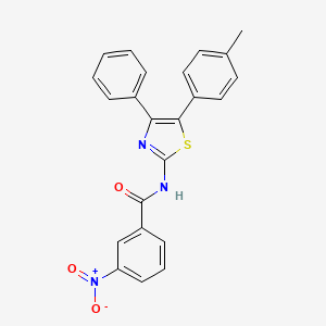 N-[5-(4-methylphenyl)-4-phenyl-1,3-thiazol-2-yl]-3-nitrobenzamide