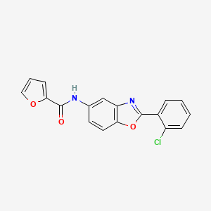 N-[2-(2-chlorophenyl)-1,3-benzoxazol-5-yl]furan-2-carboxamide