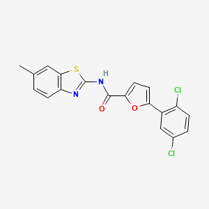 5-(2,5-dichlorophenyl)-N-(6-methyl-1,3-benzothiazol-2-yl)-2-furamide