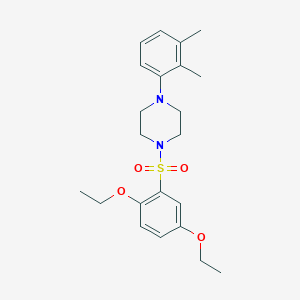 molecular formula C22H30N2O4S B369300 1-[(2,5-Diethoxyphenyl)sulfonyl]-4-(2,3-dimethylphenyl)piperazine CAS No. 681852-76-6