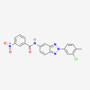 N-[2-(3-chloro-4-methylphenyl)-2H-1,2,3-benzotriazol-5-yl]-3-nitrobenzamide