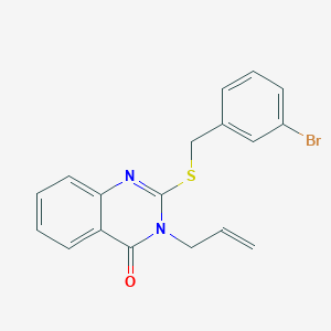 2-[(3-Bromophenyl)methylsulfanyl]-3-prop-2-enylquinazolin-4-one